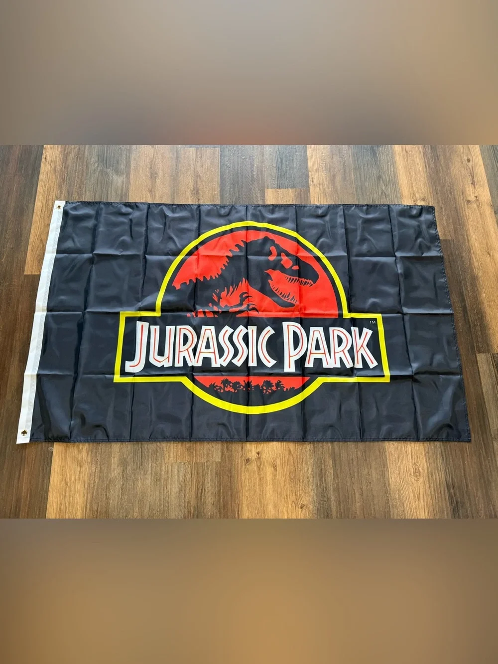Jurassic Park Flag Banner 3x5 Ft double sided Logo Universal Studios Decor new